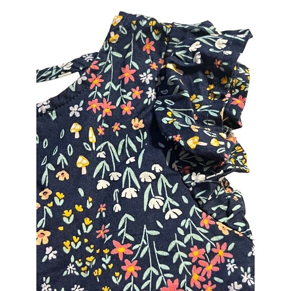 Jumping Beans Mushroom Floral Design Swing Top Girls Size 3T Flutter Ruffle Slee - Picture 5 of 6